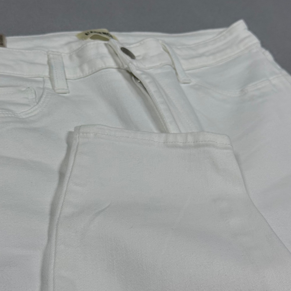 L'AGENCE Margot High Rise Skinny Jeans White Blanc Womens Size 30